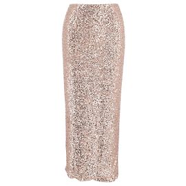 Tom Ford Pailletten-Maxirock aus metallischem rosafarbenem Polyester Pink