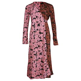 Diane Von Furstenberg-Diane von Furstenberg Tilly Crepe De Chine Wrap Dress em seda com estampa floral-Outro