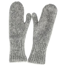 Luvas Acne Studios Adini em Alpaca Cinza Marrom