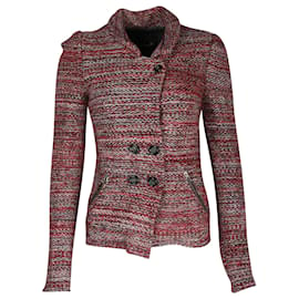 Isabel Marant-Jaqueta de noite Isabel Marant Tweed Pattern em lã virgem multicolorida-Multicor