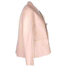 Marni-Marni Double-Breasted Jacket in Light Pink Leather-Other