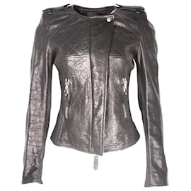 Isabel Marant-Isabel Marant Biker Jacket in Black Leather -Black