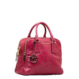 Michael Kors-Alexis-Handtasche aus Leder-Pink