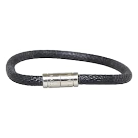 Louis Vuitton-Damier Graphite Keep It Armband M6609-Schwarz