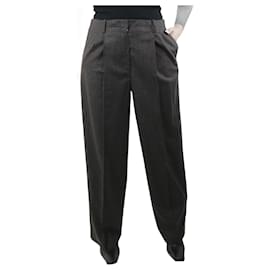 The row-Pantalon en laine plissé gris - taille US 10-Gris