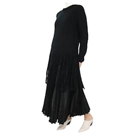 Gabriela Hearst-Black cashmere fringed jumper - size S-Black