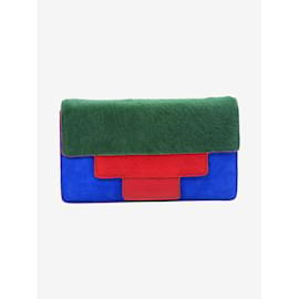 Jamin Puech-Grünes Portemonnaie im Farbblockdesign-Andere