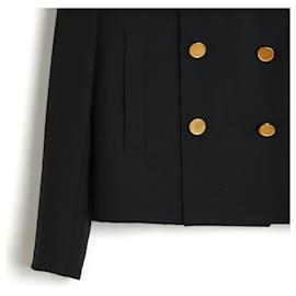 Saint Laurent-Slimane short blazer black fr38/40-Noir