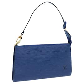 Louis Vuitton-LOUIS VUITTON Epi Pochette Accessoires Pochette Accessoire Bleu M52985 Auth ki3360-Bleu
