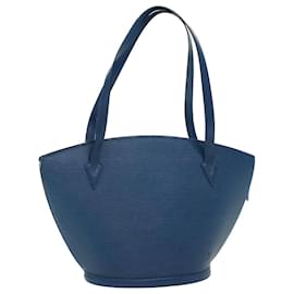 Louis Vuitton-LOUIS VUITTON Epi Saint Jacques Shopping Shoulder Bag Blue M52275 LV Auth yk8438-Blue