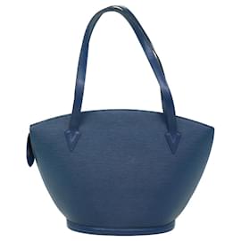 Louis Vuitton-LOUIS VUITTON Epi Saint Jacques Shopping Shoulder Bag Blue M52275 LV Auth yk8438-Blue