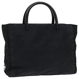 Prada-PRADA Hand Bag Nylon Black Auth bs7867-Black