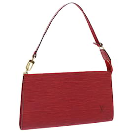 Louis Vuitton-LOUIS VUITTON Epi Pochette Accessoires Accessory Pouch Red M52987 LV Auth ki3361-Rouge