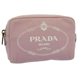 Prada-PRADA Beutel Canvas Pink Auth bs7928-Pink