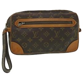 Louis Vuitton-LOUIS VUITTON Monogram Marly Dragonne GM Clutch Bag Vintage M51825 Auth FM2724-Monogram
