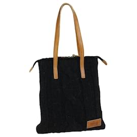 Autre Marque-Burberrys Blue Label Tote Bag Wool Black Brown Auth bs7885-Brown,Black