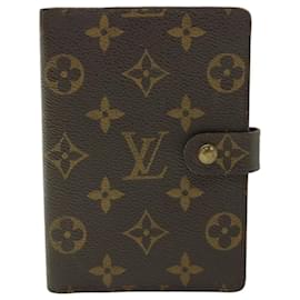 Louis Vuitton-LOUIS VUITTON Monogram Agenda PM Day Planner Cover R20005 LV Auth 52610-Monograma