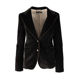 Dolce & Gabbana Samtblazer Braun
