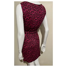 Diane Von Furstenberg-DvF New Della silk mock wrap dress in iconic lip print-Multiple colors