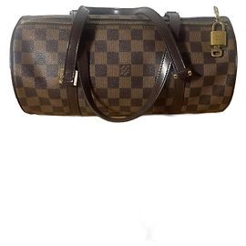 Louis Vuitton Papillon Bolsa de Couro Monogram Monograma