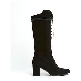 Saint Laurent LOU MITTELHOCH EU38.5 Schwarzes Wildleder Schwarz