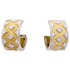 inconnue Orecchini Buccellati, due ori, Diamants. Altro