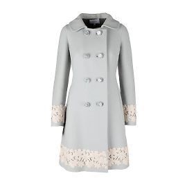 Completo abito e cappotto Luisa Beccaria Blu