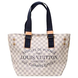 Louis Vuitton-Sac LOUIS VUITTON en Toile Azur - 101431-Bleu