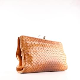 Bottega Veneta-BOTTEGA VENETA  Clutch bags T.  leather-Brown