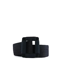 Saint Laurent-SAINT LAURENT Cinturones T.cm 85 paño-Negro