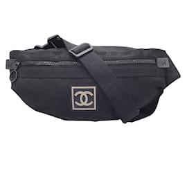 Chanel-Chanel black 2003-2004 Sport Line X-Large Waist Belt Bag-Black
