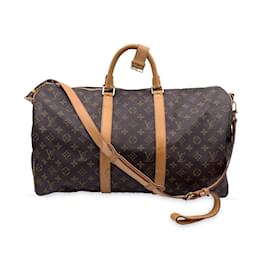 Louis Vuitton-Monogram Keepall 50 Bandouliere Travel Bag M41416-Brown