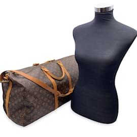Louis Vuitton-Monogram Keepall Bandouliere 60 Travel Bag M41412-Brown