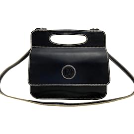 Fendi-Sac à bandoulière en cuir-Noir