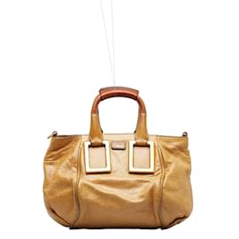 Chloé-Chloe Ethel Leather Handbag Leather Handbag in Fair condition-Brown