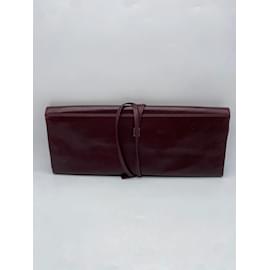 Yves Saint Laurent-YVES SAINT LAURENT  Purses, wallets & cases T.  leather-Dark red