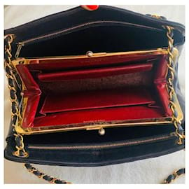 Chanel-Handbags-Black,Golden