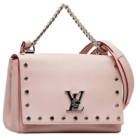 Louis Vuitton-Louis Vuitton Pink Embellished Lockme II BB-Pink
