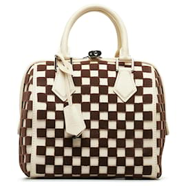 Louis Vuitton-Louis Vuitton White Damier Cubic Speedy Cube PM-White