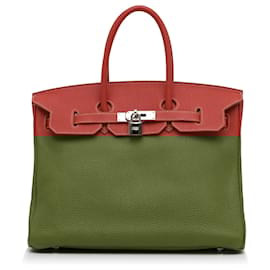 Hermès-Hermès rouge 2011 Togo Birkin Retourné 35-Rouge