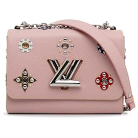 Louis Vuitton-Louis Vuitton Pink Epi Mechanical Flowers Twist MM-Pink