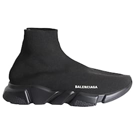 Balenciaga-Balenciaga Speed Sneakers in Black Polyester Knit-Black