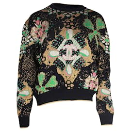 Chanel-Chanel Knitted Floral Sweater in Multicolor Cashmere-Multiple colors