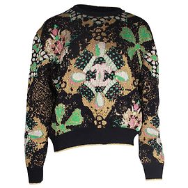 Pull fleuri tricoté Chanel en cachemire multicolore Multicolore