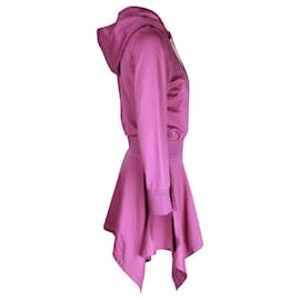 Chanel-Chaqueta asimétrica con capucha Chanel en algodón morado-Púrpura