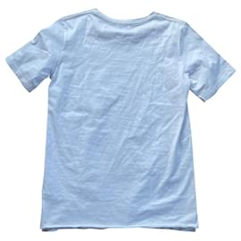Saint Laurent-Saint Laurent Parigi 17T-shirt girocollo a maniche corte Ss Mini Logo bianca-Bianco