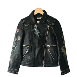Zadig & Voltaire Kawai leather perfecto jacket black Black
