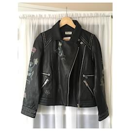 Zadig & Voltaire-Kawai leather jacket-Black