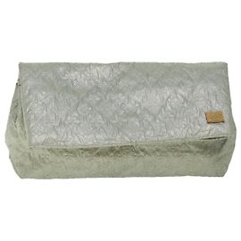 LOUIS VUITTON Monogram Lime Light Clutch PM Clutch Bag Silver M95576 auth 53400 Silvery