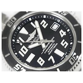 Breitling-BREITLING Superocean42 black A17364 Mens-Silvery